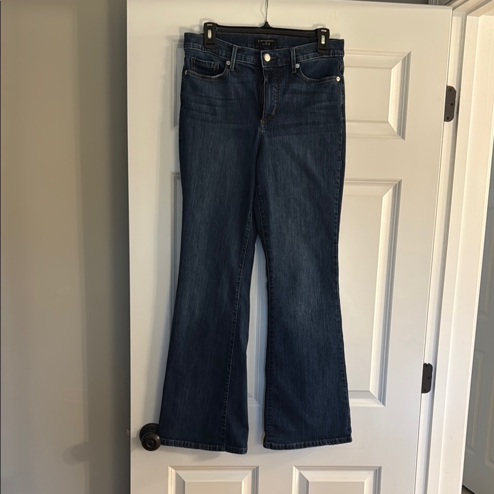 Banana Republic Blue Flare Wide Leg Jeans--Size 6